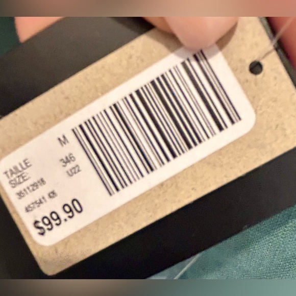 RW&Co linen blend shift dress. Size Med. Sea Green. NWT - Picture 5 of 7